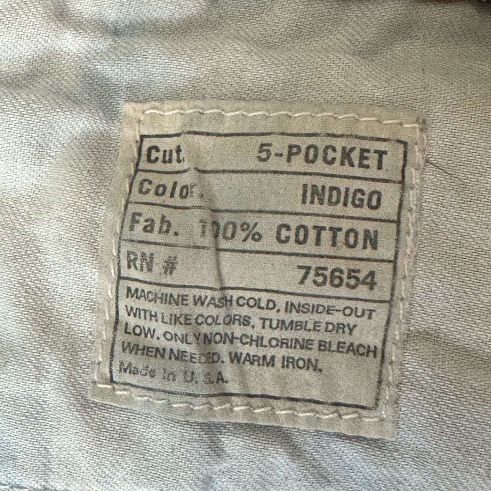 Vintage A&F y2k no waist low rise bootcut jeans button fly 5 pocket Sz 26 USA - Picture 9 of 15